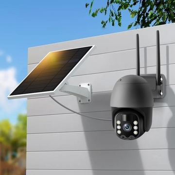 НАРУЖНАЯ СОЛНЕЧНАЯ ВРАЩАЮЩАЯСЯ IP WIFI 3MPX TUYA УМНАЯ СОЛНЕЧНАЯ КАМЕРА