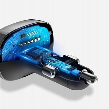 FM-передатчик Bluetooth MP3, зарядное устройство Baseus 2xUSB + кабель USB-C для iPhone