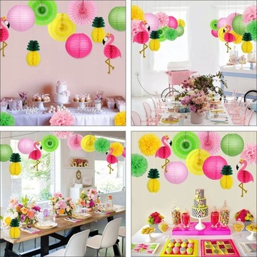 Гавайский костюм для вечеринки с фламинго, подвесной, 13 шт.