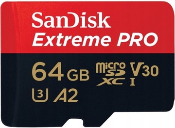 Film 4K Super Szybka Karta SanDisk 64GB micro SDXC