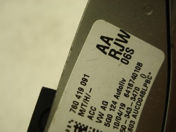 KNOFLÍKY MULTIFUNKČNÍ RÁMEČEK VW 5G0419685B 5G0419091 5G0959442AB