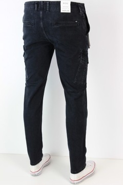 MUSTANG CHINO CARGO SLIM TAPERED JEANSY BOJÓWKI JOGGERS _ W35 L30