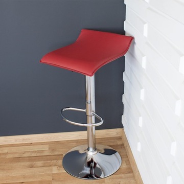 Табурет, вращающееся кресло с подставкой для ног, красный 707R