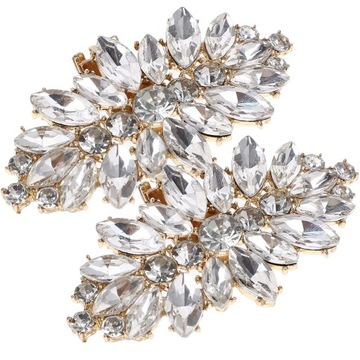 2шт зажимы для обуви хрустальные украшения пряжки для обуви