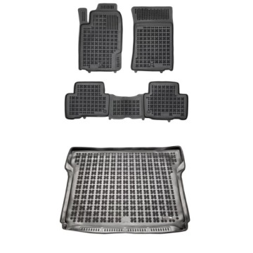 Gumová sada koberců a rohožek SsangYong Rexton W III Y290 2012-2017 7 osobo