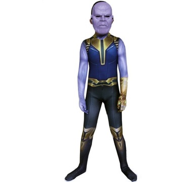 STRÓJ PRZEBRANIE COSPLAY THANOS SKIN MASKA 128/134