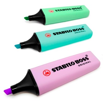 Футляр для хайлайтеров Stabilo Boss, набор из 15 цветов.