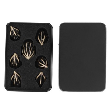 ПРЕКРАСНЫЙ НАБОР ИЗ 7 ЛАТУННЫХ КУБИКОВ ДЛЯ РПГ