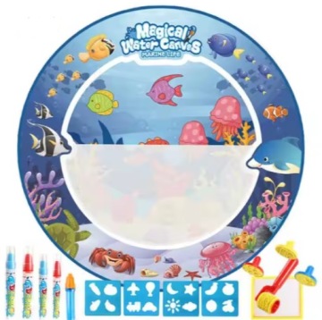 Чарівний килимок для малювання водою килимок водний 80 см + Аксесуари Weather Kids