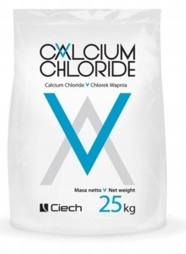 Ciech Chlorek Wapnia 25kg lód pył kurz antylód Paleta