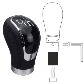 УНИВЕРСАЛЬНЫЙ АВТОМОБИЛЬ РУЧКА ПЕРЕКЛЮЧЕНИЯ ПЕРЕДАЧ ЧЕРНАЯ КОЖА 5 6-СТУПЕНЧАТЫЙ ТЮНИНГ