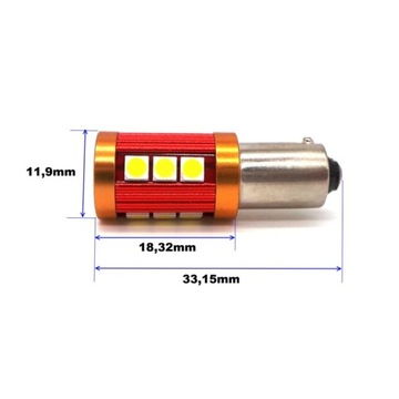 H21W LED żarówka BAY9S 12-18V CANBUS 800lm mocne