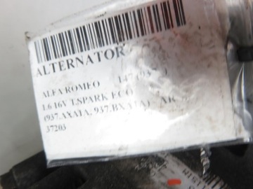ALTERNÁTOR ALFA ROMEO 147 (937_) 1.6 16V T.SPARK 37203 63321836