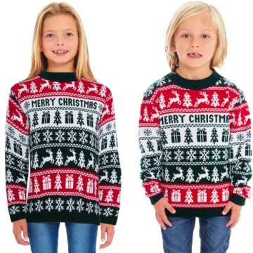 SWETER ŚWIĄTECZNY DLA DZIECKA MERRY CHRISTMAS 7/8