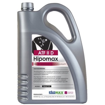 Ekomax Hipomax ATF II D 5L Olej przekładniowy