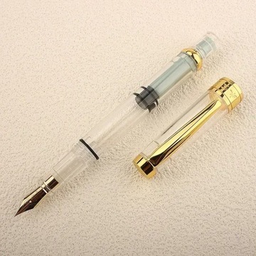 1 шт. многоразовая авторучка, прозрачная поршневая ручка, наполнитель поршня