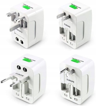 PRZEJŚCIÓWKA SIECIOWA ADAPTER GNIAZDKA USA UK EU