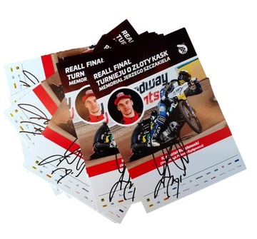Karta autografowa autograf Krzysztof Buczkowski Złoty Kask 2024