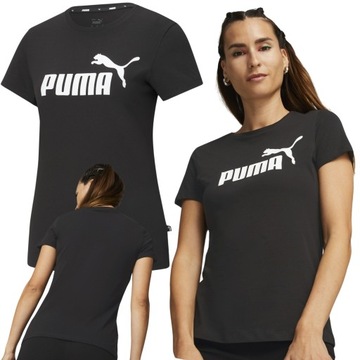 KOSZULKA DAMSKA PUMA SPORTOWA BAWEŁNIANA CZARNA T-SHIRT BASIC r. XXL