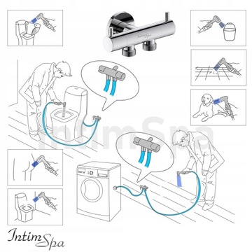 Набор для бидетты BETA с двойным клапаном IntimSpa