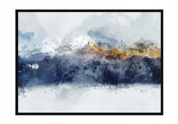 OBRAZ PLAKAT W RAMIE 53x73 cm Góry P830