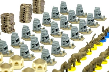 Ark Nova - набор из 217 маркеров - монеты, здания, животные, рабочие