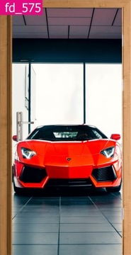 NAKLEJKA OKLEINA OZDOBNA NA DRZWI SPORTOWE AUTO