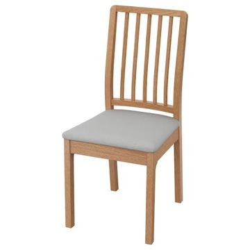 IKEA EKEDALEN krzesło do jadalni SZARY / DĄB