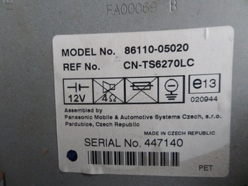 Дисплей компьютера Toyota Avensis T25 EUROPA навигация OPOLE