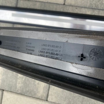 AUDI A3 3-D 2003-13 S-LINE КОМПЛЕКТ БОКОВЫХ ПАНЕЛЕЙ