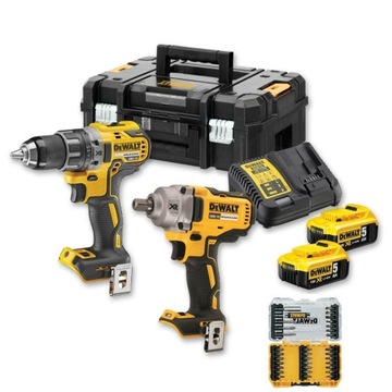 DEWALT ZESTAW COMBO 18V DC 2x5,0Ah DCK2077P2T