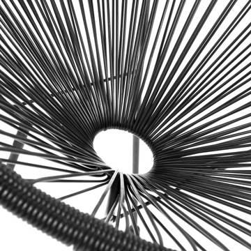 УДОБНОЕ САДОВОЕ СТУЛЬЕ АКАПУЛЬКО ЧЕРНАЯ САДОВАЯ МЕБЕЛЬ СТУЛ ИЗ ТЕХНОРОТАТА