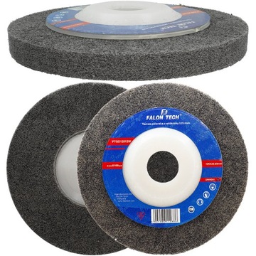DYSK Z WŁÓKNINY TARCZA POLERSKA 125x22,23x12MM NYLONOWA