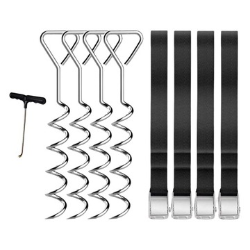4 szt. Trampolina Wiatr Stakes Trójkąt 40 cm