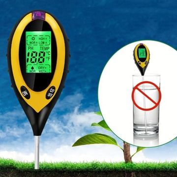 ИЗМЕРИТЕЛЬ ВЛАЖНОСТИ РАСТЕНИЙ, ДАТЧИК ВЛАЖНОСТИ ПОЧВЫ, ТЕСТЕР ПОЧВЫ 4 В 1