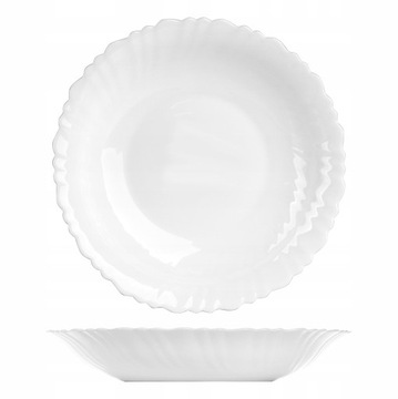 TALERZ OBIADOWY GŁĘBOKI ZESTAW TALERZY OBIADOWYCH 6szt KOMPLET 22cm OPAL