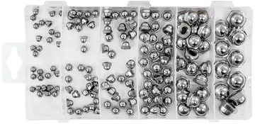 МЕТРИЧЕСКИЕ ЗАКРЫТЫЕ КРЫШЕЧНЫЕ ГАЙКИ, НАБОР MIX M3-M10, 150 ШТ.
