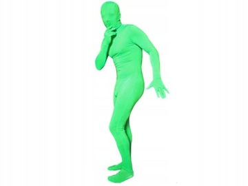 Niewidzialny Kostium Strój Zielony Green Screen do ChromaKey rozm. L