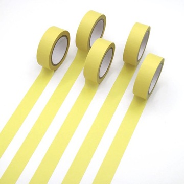 Клейкая лента декоративная своими руками 10м пастельная ЖЕЛТАЯ