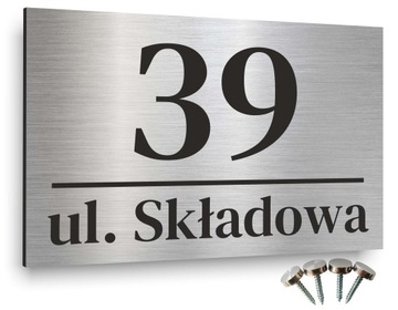 Tabliczka ADRESOWA ALUMINIOWA Tablica Numer domu