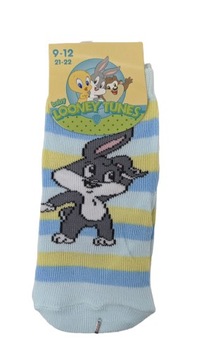 LOONEY TUNES Baby Skarpetki Bawełna Oryginał r.21-22 (9-12 miesięcy)