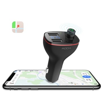 АВТОМОБИЛЬНОЕ ЗАРЯДНОЕ УСТРОЙСТВО ROCK ДЛЯ АВТОМОБИЛЕЙ BT BLUETOOTH FM-ПЕРЕДАТЧИК