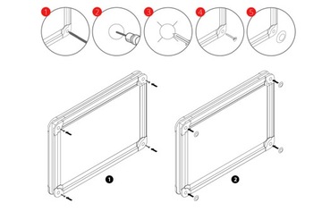 Доска магнитная для сухого стирания 100х80 MemoBe