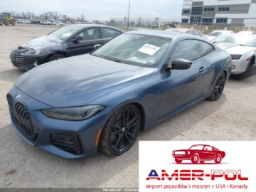BMW Seria 4 G22-23-26 2023 BMW Seria 4 430i 2023, 2.0L R4 255KM, RWD, auto odpala i jezdzi, od ubezpi