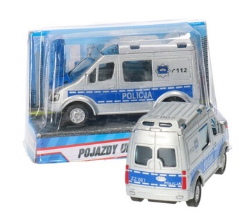 Auto metalowe POLICJA bus 6891
