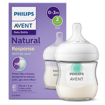 PHILIPS AVENT BUTELKA NATURAL 3 RESPONSE AIRFREE 125ml