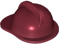 Lego 3834 hełm strażacki Dark Red c. czerwony Fire