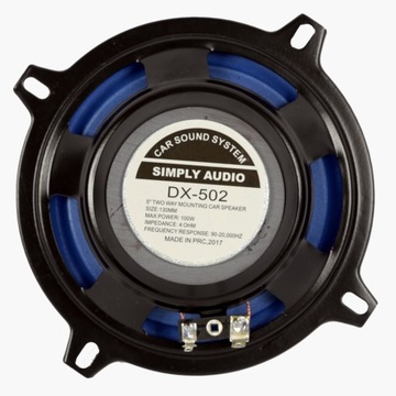 2 MOCNE GŁOŚNIKI SAMOCHODOWE 130MM 100W + ściągacze do tapicerki