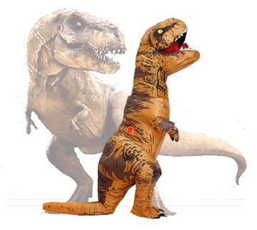 ŚWIETA BOŻEGO NARODZENIA Cosplay DMUCHANY STRÓJ DINOZAUR KOSTIUM Dorosłych