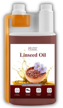 Olej lniany Over Horse Linseed Oil dla koni 1 L